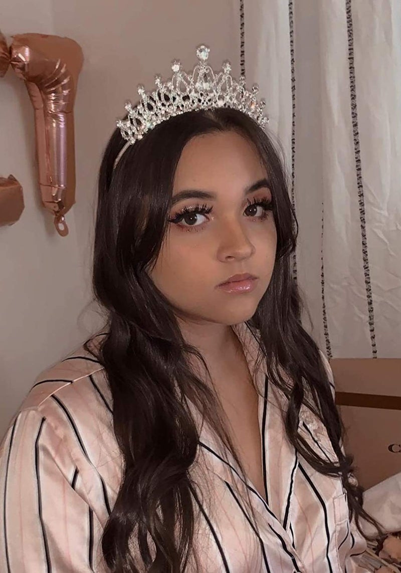 COCIDE Tiara and Crown for Women Silver Rhinestone Birthday Headband Princess Tiaras for Hair Accessories Jewelry for Bridal Wedding Prom Birthday Christmas Xmas Halloween Party - Image 4